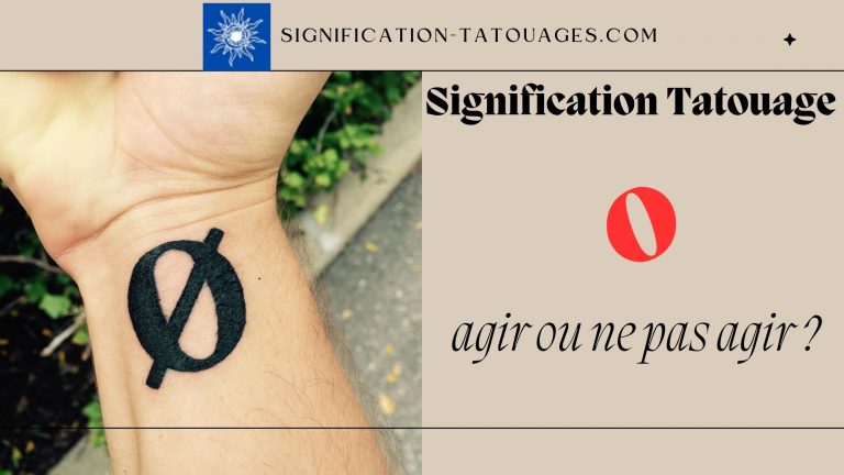 Signification Tatouage du chiffre 0 : Transformer l’insignifiance en action