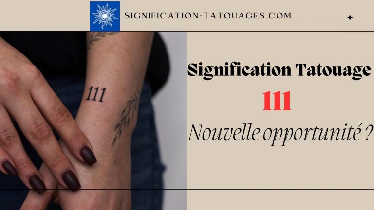 Signification Tatouage 111: Nouvelle opportunité ?