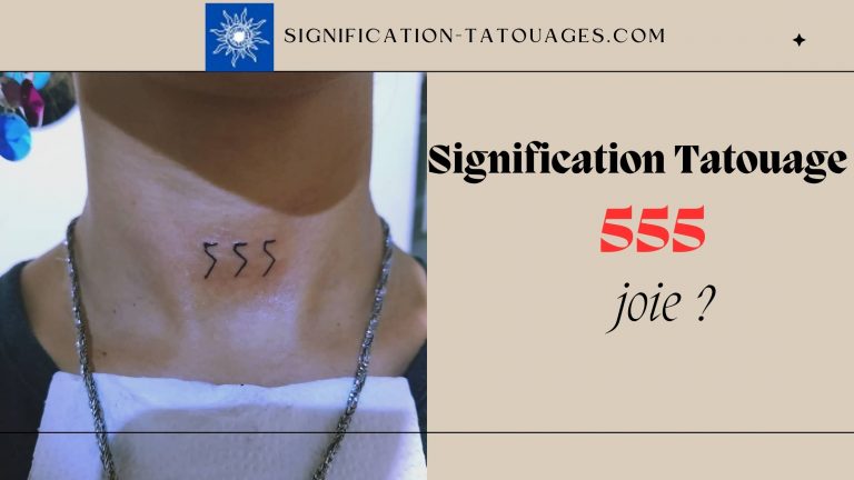 Signification Tatouage 555: Joie et humour ?