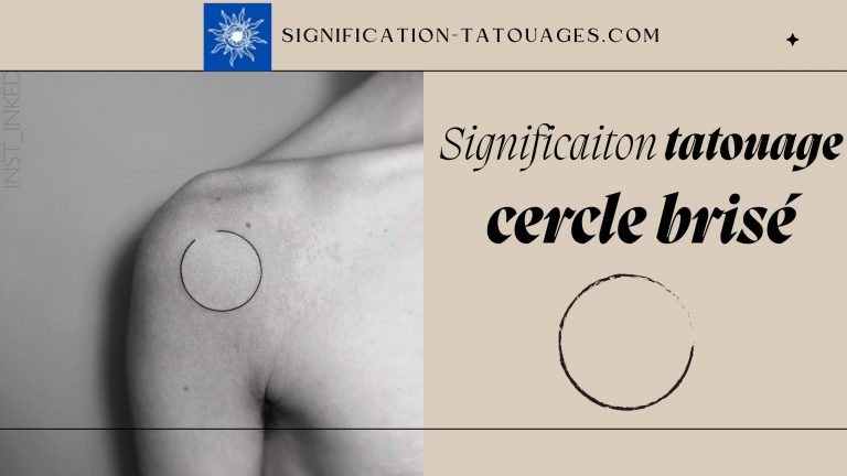 Signification tatouage cercle brisé (Libération des cercles vicieux)